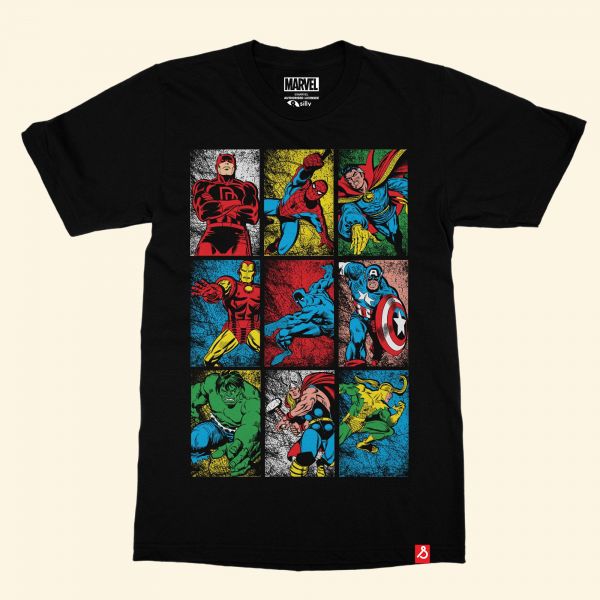 All_Chracter_Marvel_80_Years Tshirt In India by Silly Punter