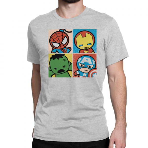 Marvel Avengers Kawaii Tshirt In India by Silly punter
