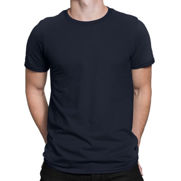 Men's Basic Navy Blue T-Shirt by Silly Punter in India