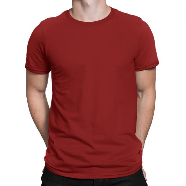 Men's Basic Red T-Shirt by Silly Punter in India