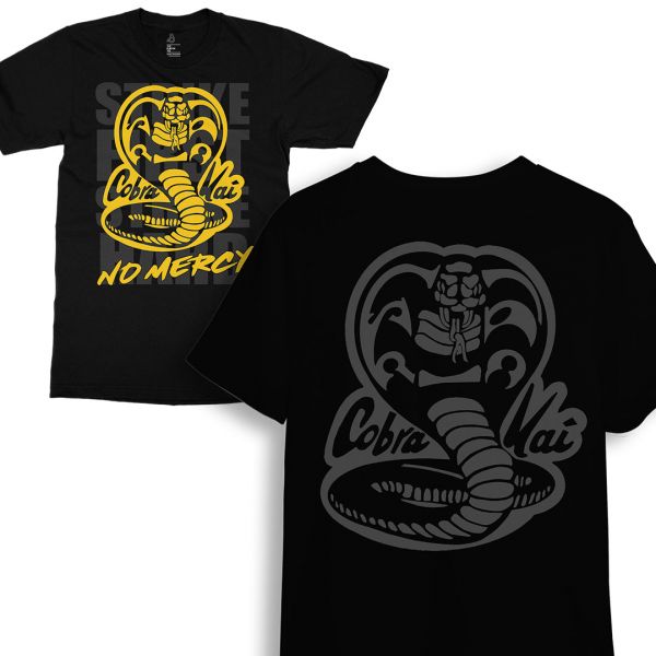Shop Now Cobra Kai No Mercy The Cobra Kai web series Tshirt Online in India.