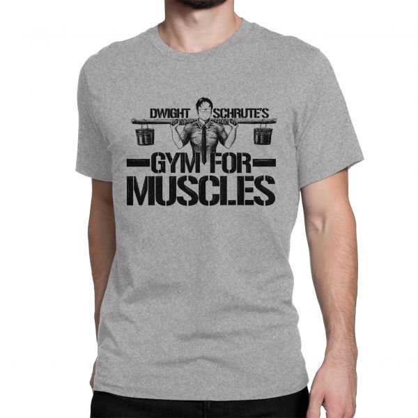 Shop Now The office Dwight Schrute Gym Tv-Show Tshirt Online in India.