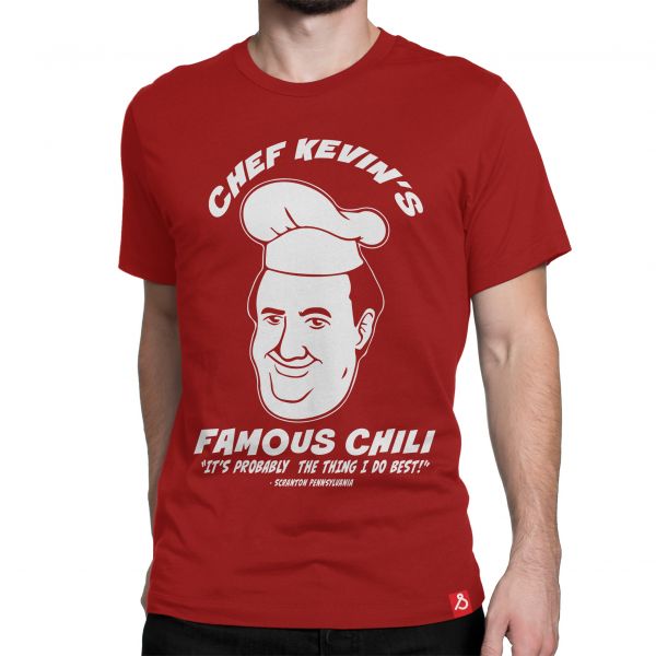 Shop Now The office Chef Kevins Famous Chili Tv-Show Tshirt Online in India.