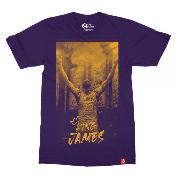 King James Lebron James Basketball T-shirt In India by Silly Punter