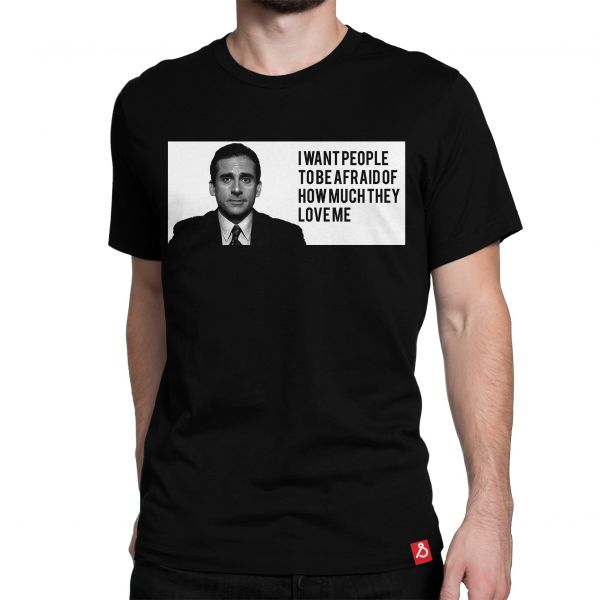 Shop Now The office I am afraid Tv-Show Tshirt Online in India.