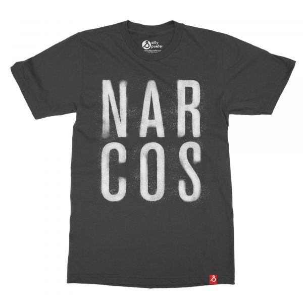 Narcos Logo from Narcos Tv show  T-shirt In India by Silly Punter 