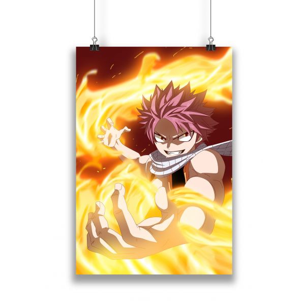 Anime FairyTail Natsu The Salamander Poster in India by Silly Punter 