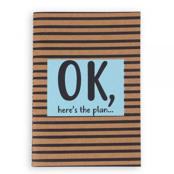 Here's The Plan Motivational Notebook In India by Silly Punter 