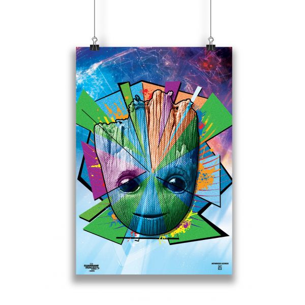Official Guardians of the Galaxy Vol. 2: Baby Groot Pop Art Poster by Marvel™ in India by Silly Punter