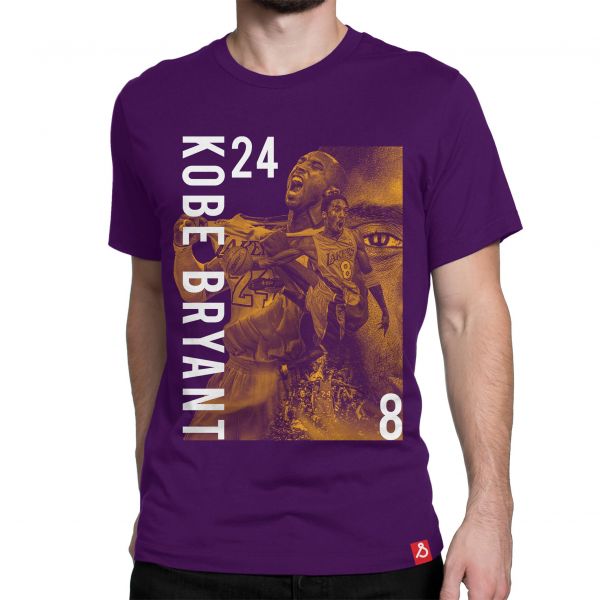 Mamba Purple & Gold Kobe Bryant Basketball T-shirt In India by Silly Punter