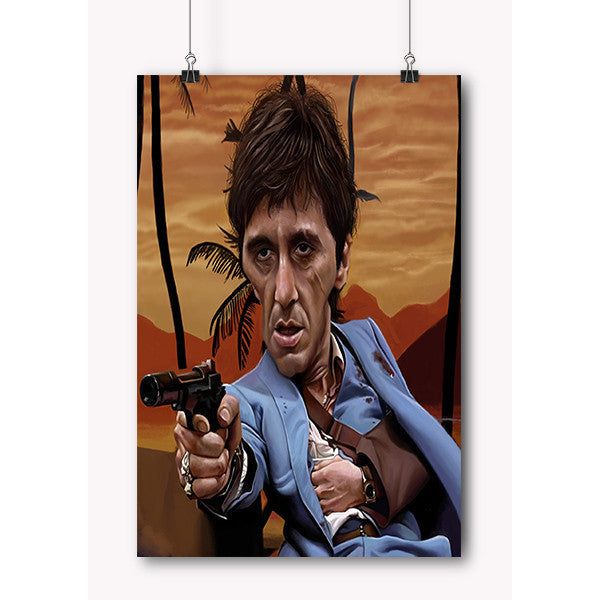 Movie Scarface Tony Montana Poster in india by sillypunter