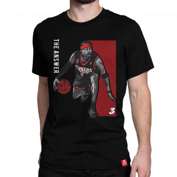 The Answer Allen Iverson Basketball T-shirt In India by Silly Punter