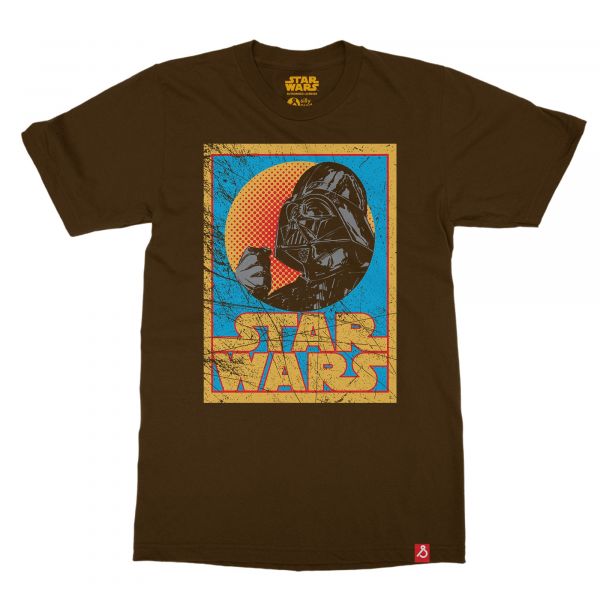 Star Wars: Vader Vintage Poster Men T-shirt in India by Silly Punter 