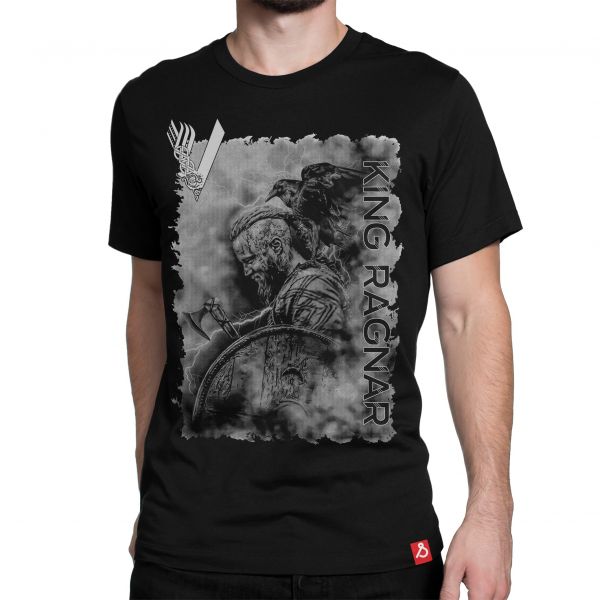 Vikings Tv Show King Ragnar Tshirt in India by Silly Punter