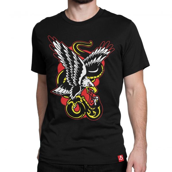 Shop Now Eagle can Kill Snake Cobra Kai web series Tshirt Online in India.