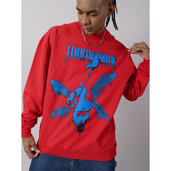 Oversized Hybrid Theory Sweatshirt Linkin Park Band In India by Silly Punter