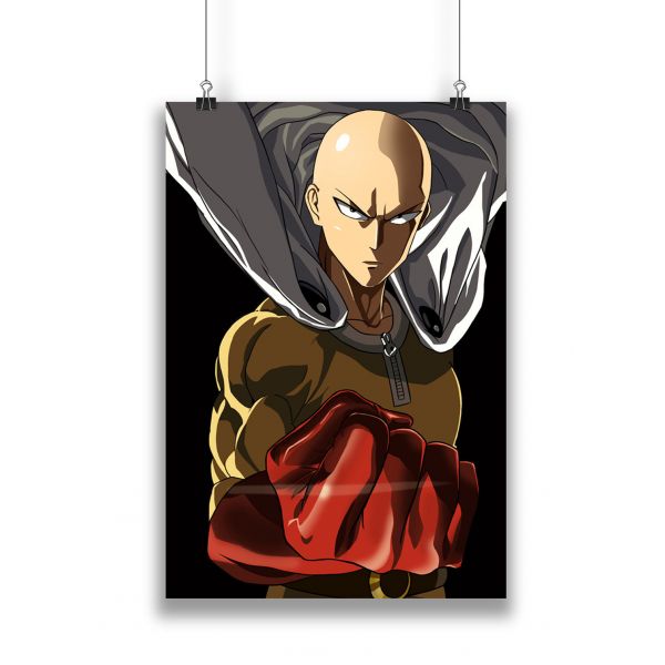 Anime OnePunchMan Hagemanto Poster in India by Silly Punter 