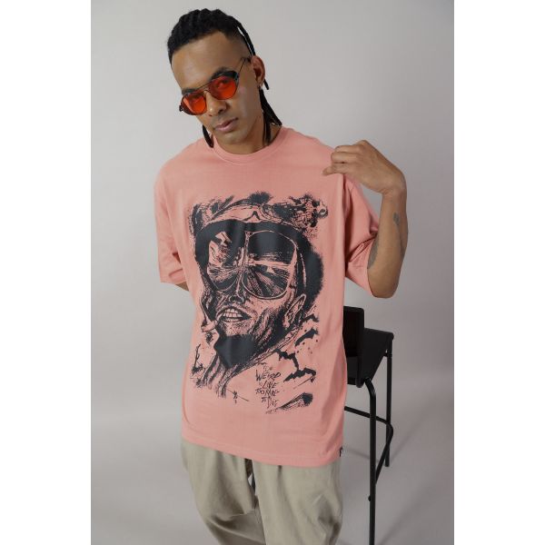 Oversized Too Weird To Live Fear and Loathing in Las Vegas Movie Tshirt In India by Silly Punter
