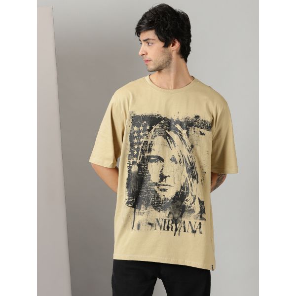 Oversized  Something In The Way Nirvana Kurt Cobain Music Tshirt In India 
