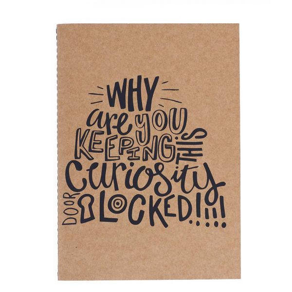 why are you keeping this curiosity door locked stranger things notebook In India by Silly Punter 
