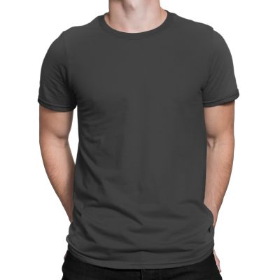 Men's Basic Steel Grey T-Shirt by Silly Punter in India