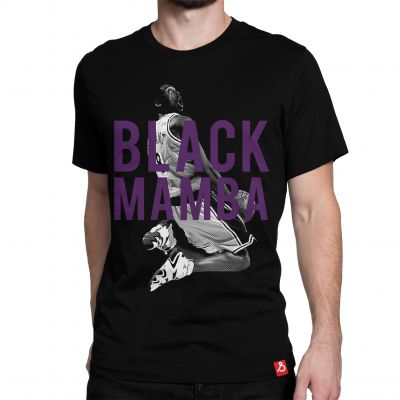 The Black Mamba Kobe Bryant Basketball T-shirt In India by Silly Punter