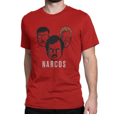 Narcos - Cast Caricature from Narcos Tv show  T-shirt In India by Silly Punter 