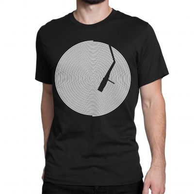 Infinite Record Minimal Design  T-shirt In India by Silly Punter 