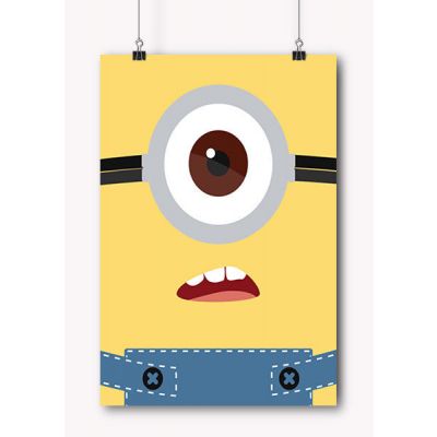 Movie Minion minmal from despicable me Poster in India by sillypunter