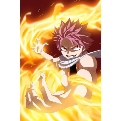 Anime FairyTail Natsu The Salamander Poster in India by Silly Punter 