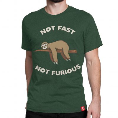 Shop Now Not Fast Not Furious Sloth Funny Tshirt Online in India.