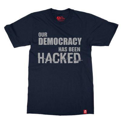 Mr.Robot-Democracy Hacked Message