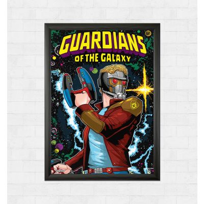Official Guardians of the Galaxy Classic: Official Star-Lord Cover Poster by Marvel™ in India by Silly Punter