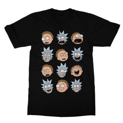 Rick and Morty-Expressions Tshirt from rick and morty tv show in India by silly punter