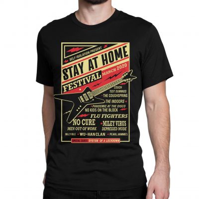Stay At Home Festival 2020 lockdown Tshirt In India by silly punter