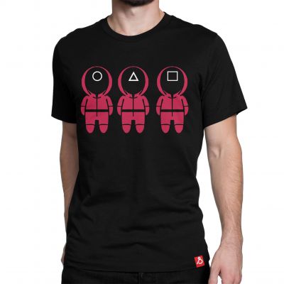 Shop Now Squid Game Team Red Tv Show T-Shirt Online in India SillyPunter