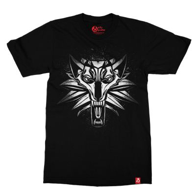 Wolf Glow in the Dark Tshirt the Witcher Tv Show In India by Silly Punter 