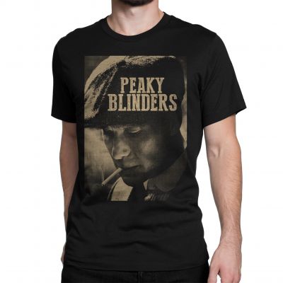 Peaky Blinders Tv Show Thomas Shelby Poster T-shirt In India by Silly Punter