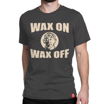 Shop Now Wax on Wax off Cobra Kai web series Tshirt Online in India.