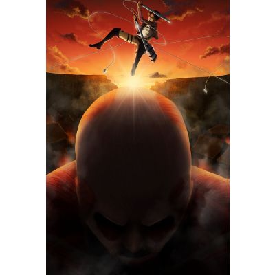 Anime Titan Colassol from attack on titan poster in india by sillypunter