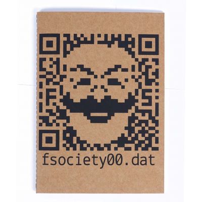 mr robot fsociety notbook in India by silly punter 