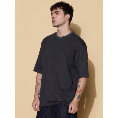 Oversized Acro melange Essential Half Sleeves Tshirt In India by Silly Punter