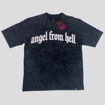 Oversized Angel from hell graphic Tshirt In India by Silly Punter