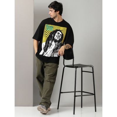 Oversized The Reggae Soul Bob Marley Music Tshirt In India by Silly Punter