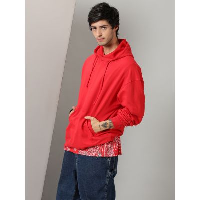 Red Oversized Hoodie