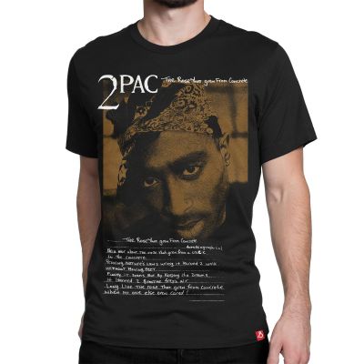 2Pac The Rose From Concrete Hip Hop Music Tshirt In India By Silly Punter